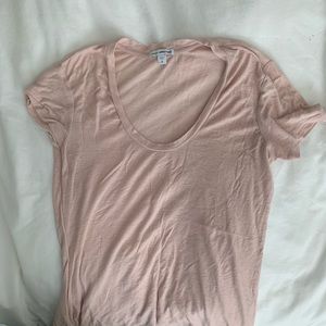 James Peres scoop neck T-shirt